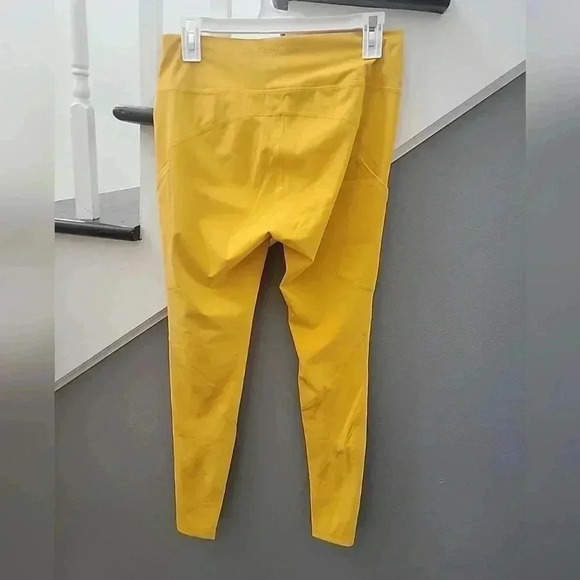 Outdoor Voices Size Large Orange/Yellow SuperForm Full Length Legging Pockets - Picture 4 of 6